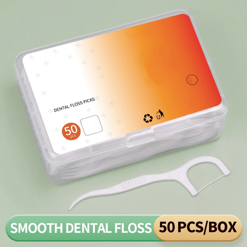 500/250/50PCS - Smooth Floss Rod - Cleaning interdental gaps and oral care