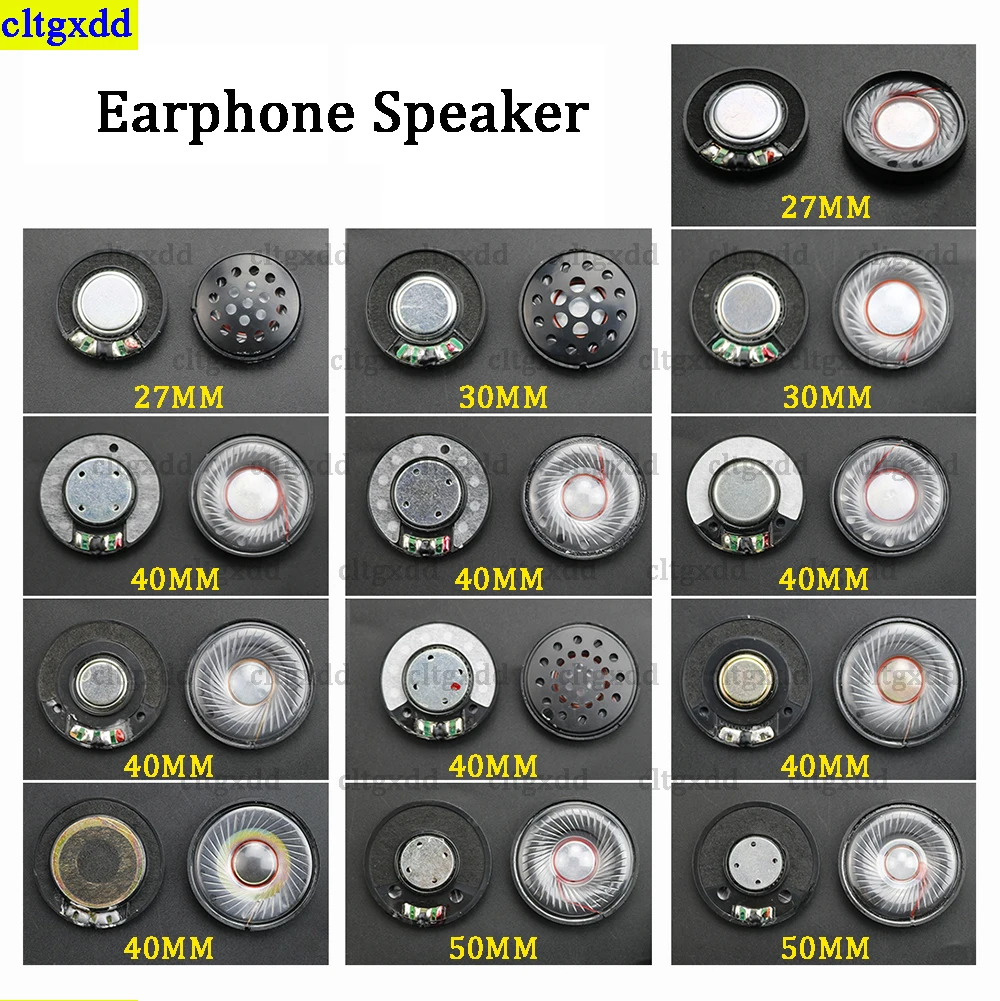 

Cltgxdd 1piece 27/30/40/50MM driver high fidelity Bluetooth white magnetic earphone speaker high-end earphone Diy speaker repair