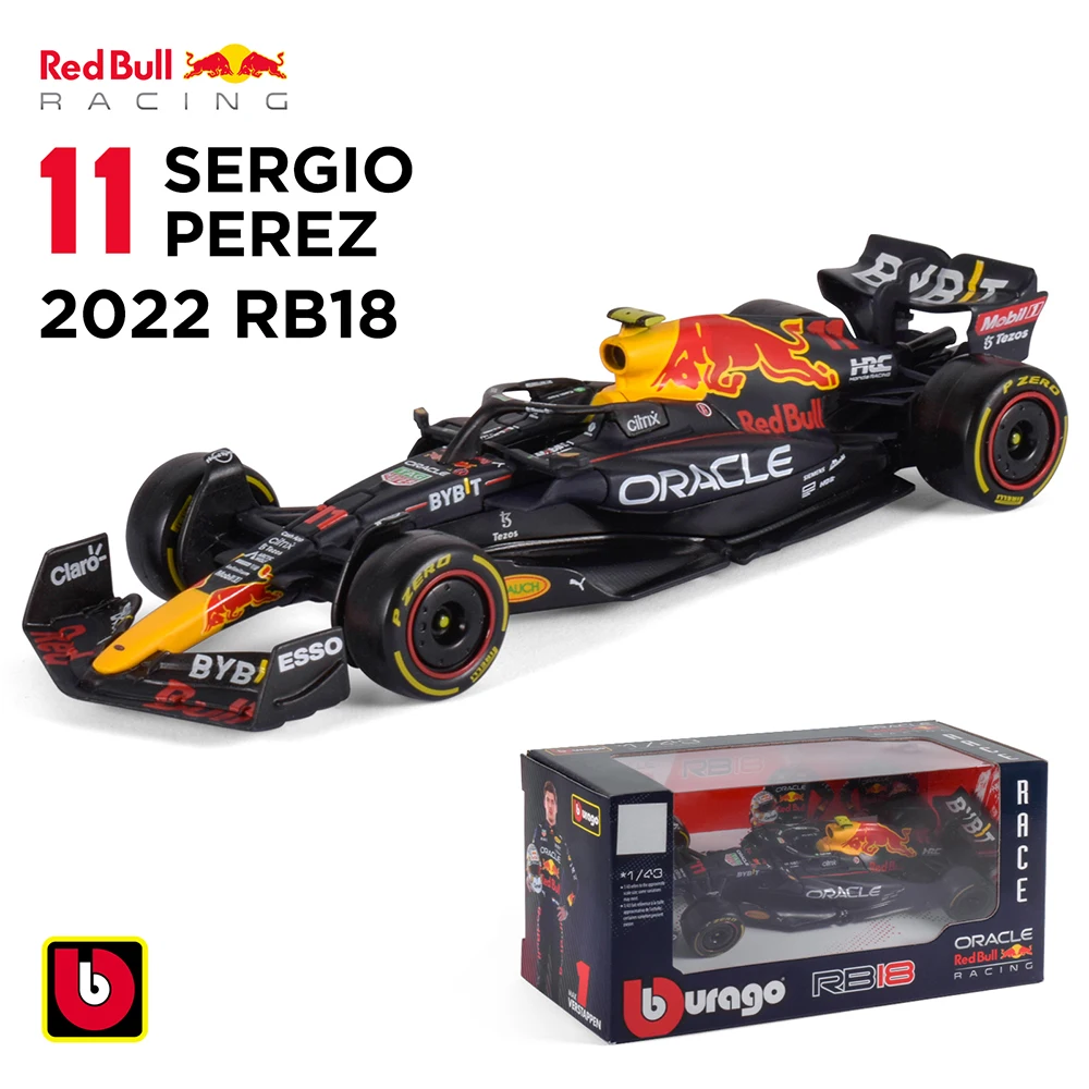 ブラーゴ-Favariカーモデル,F1 75,leclerc sinz,redbull,レーシング,merces alfa Romeo claren,ミニチュアカーおもちゃ,1:43, 2022, 2023