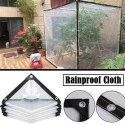 Transparent plastic rainproof film outdoor waterproof tarpaulin terrace succulent plant insulation tent balcony awning tarpaulin