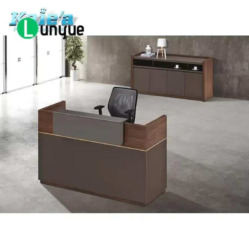 Modern Reception Desk for Office Front Desk Counter Stylish Business Lobby Furniture Durable Workstation for Sale