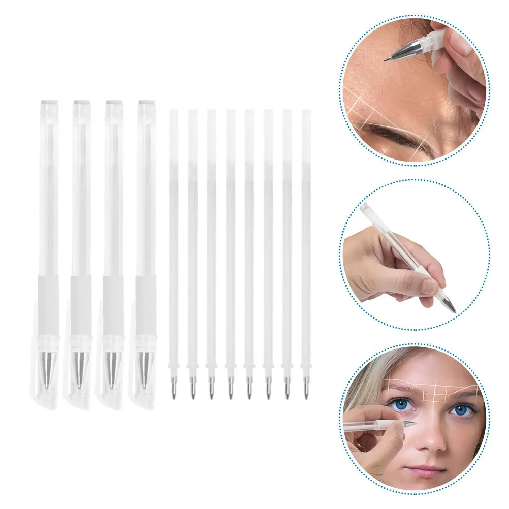 

1Set Waterproof Eyebrow Marker Pen Embroidered Makeup Position Tool Skin Tattooing Mapping Pen Surgical Use Eyebrow Marker
