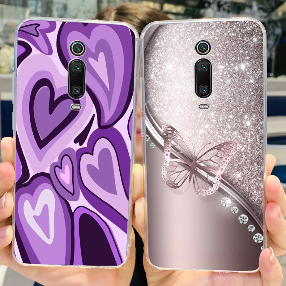 For Xiaomi Mi 9T Case Stylish Painted Cover Clear Silicone Soft Phone Cases For Xiaomi Mi 9T Pro Mi9T 9TPro Fundas 6.39'' Bumper