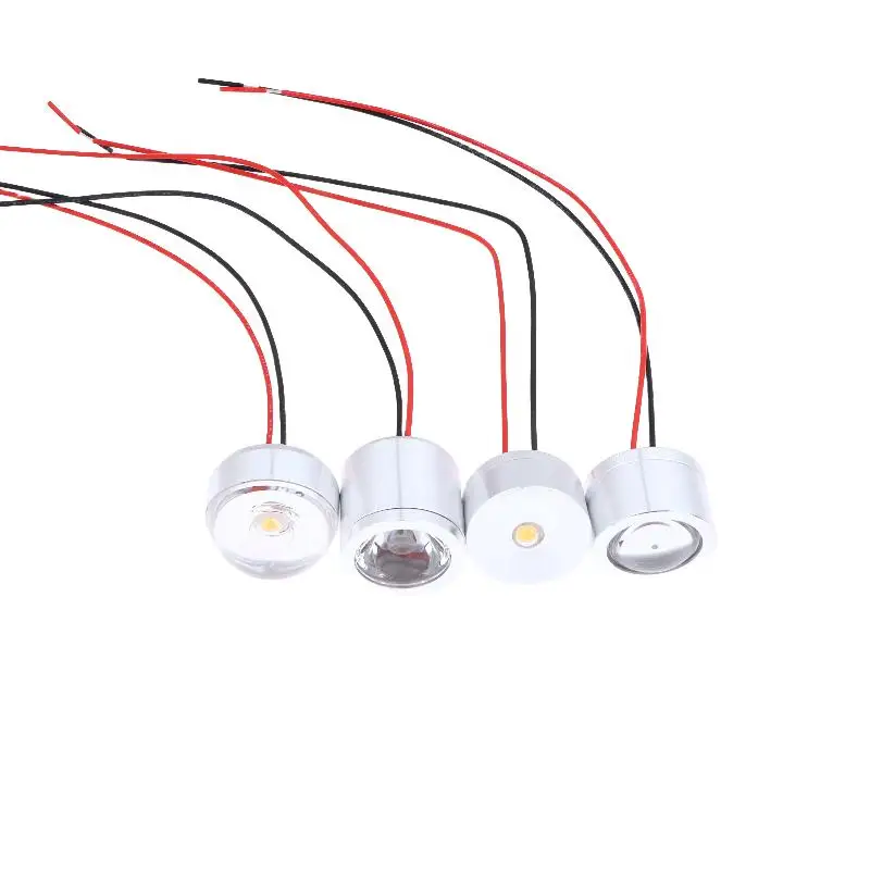 2Pcs 12V LED Bulb Lamp Mini Recessed Downlight 3000/6500K Warm/Pure White For Cabinet Car RV Cabinet Surface Mounted Spotlight