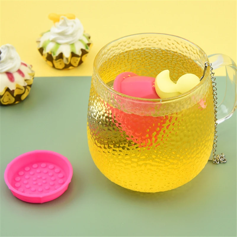 Tea Infuser Silicone Stainless Steel Tea Ball Tea Leaf Strainer For Brewing Device Herbal Spice Filter Sieve Kitchen Accessories