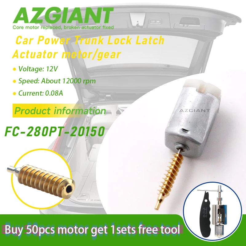 

FC-280PT-20150 AZGIANT DC 12V Car Power Trunk Lock Latch Motor Worm Gear For Dodge Caliber/Dart/Avenger Brand New Auto Parts DIY