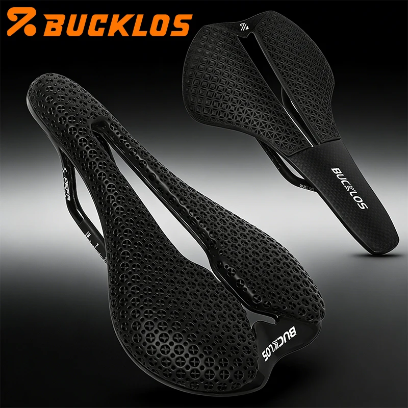 

BUCKLOS Carbon Saddle Bicycle 3d Printed Saddle Ultralight Carbon 3d Saddles Breathable Bicycle Seat Mtb Road Bike Seat Cushion