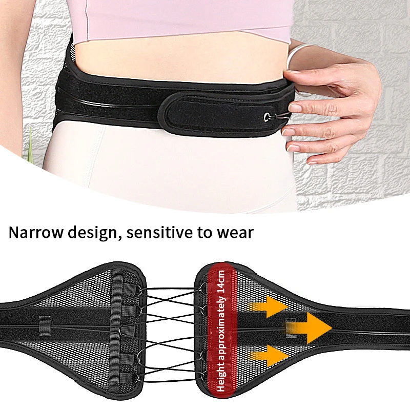 قطني القرص دعم ضغط حبل دعم كرسي داعم للفقرات القطنية للرجال والنساء تنفس شبكة الخصر حماية الكبار هدية #4