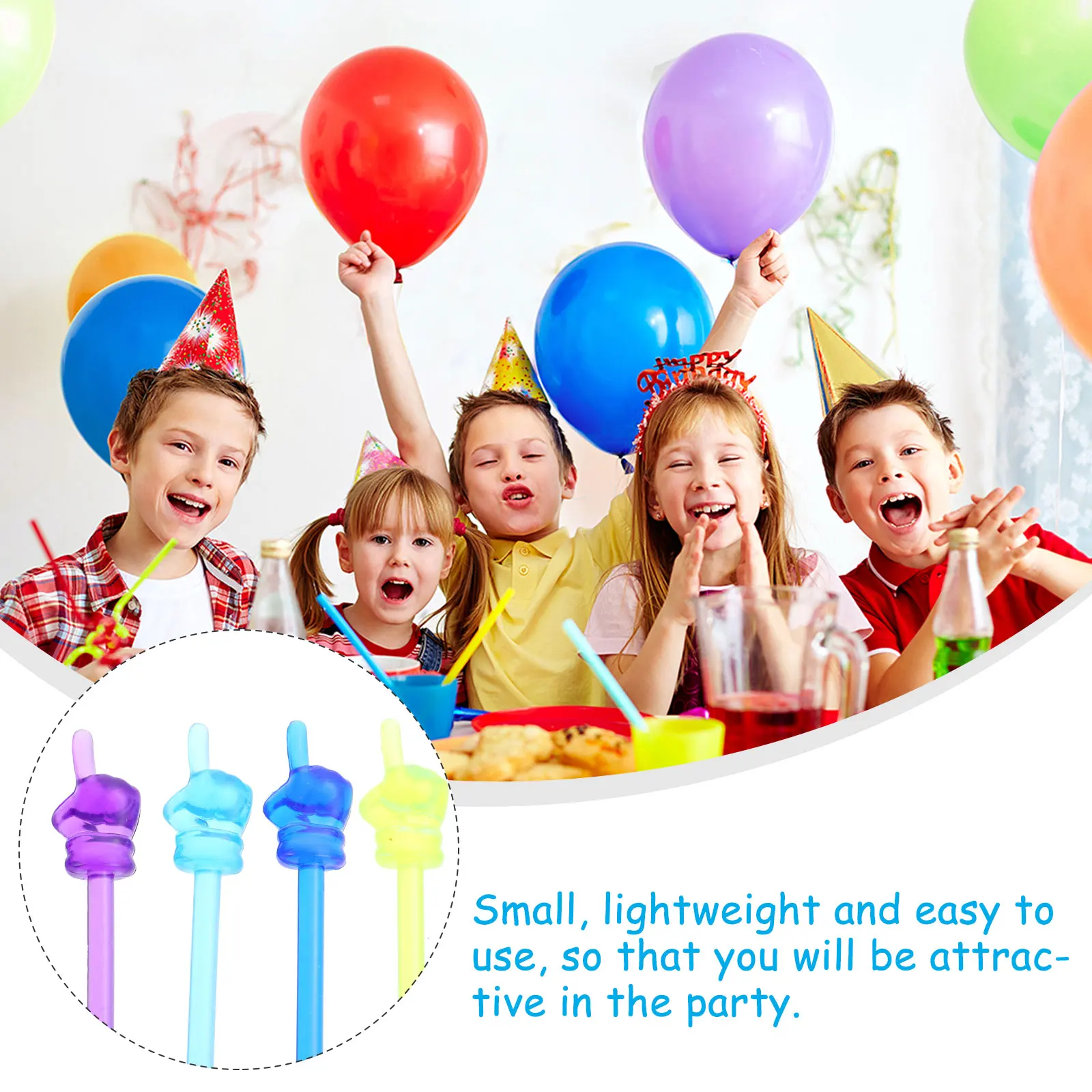 

4pcs Gesture Glow Sticks Luminous Hand Signal Cheering Sticks For Party Dance Night Club Concert Light Random Color