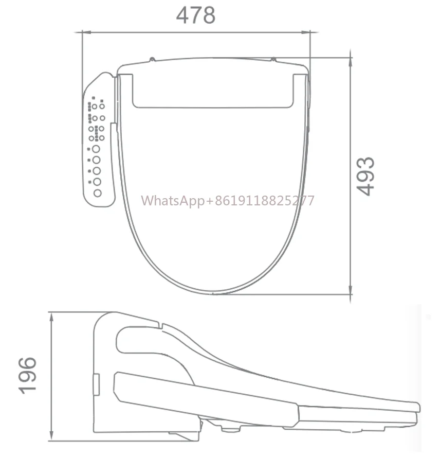 

Toilet Seat Home Smart Toilet Seat bidet Cheap High Quality Luxury Intelligent Flushing