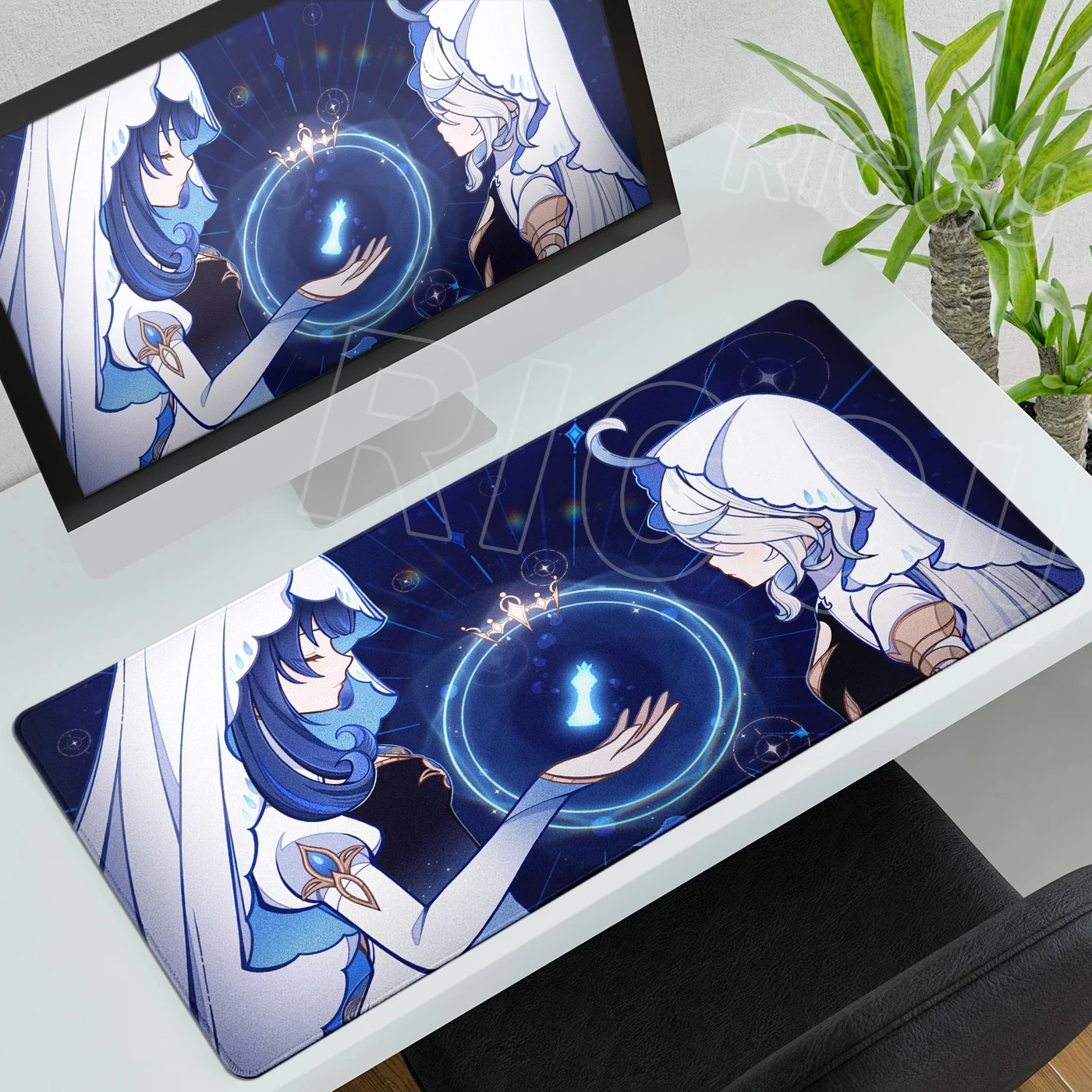 

Anime Mousepad Genshin Impact Mouse Pad Gamer Mat Xxl Pc Accessories Desk Protector Keyboard Pads Gaming Computer Desk Mats Rug