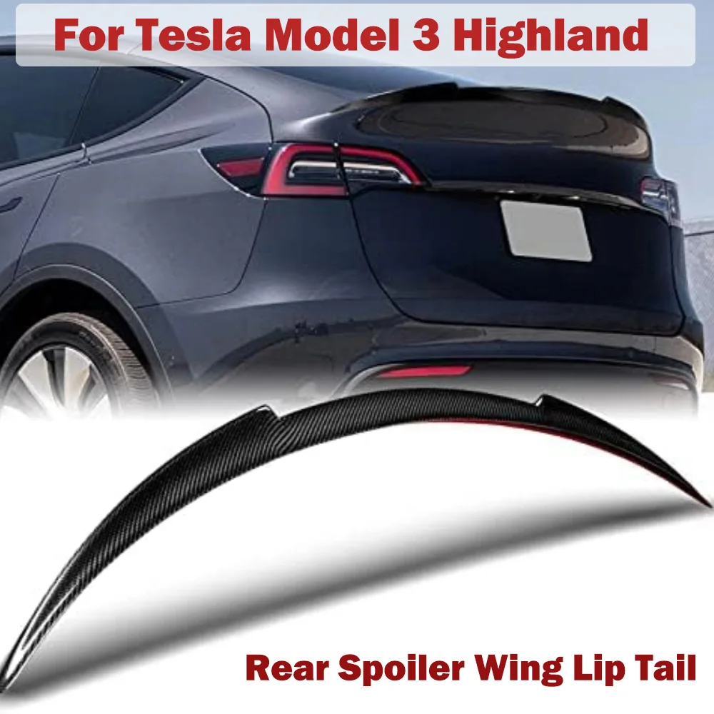 

Задний спойлер для Tesla Model 3 Highland 2024, хвост для крыла, задний спойлер для багажника, аксессуары для представлений