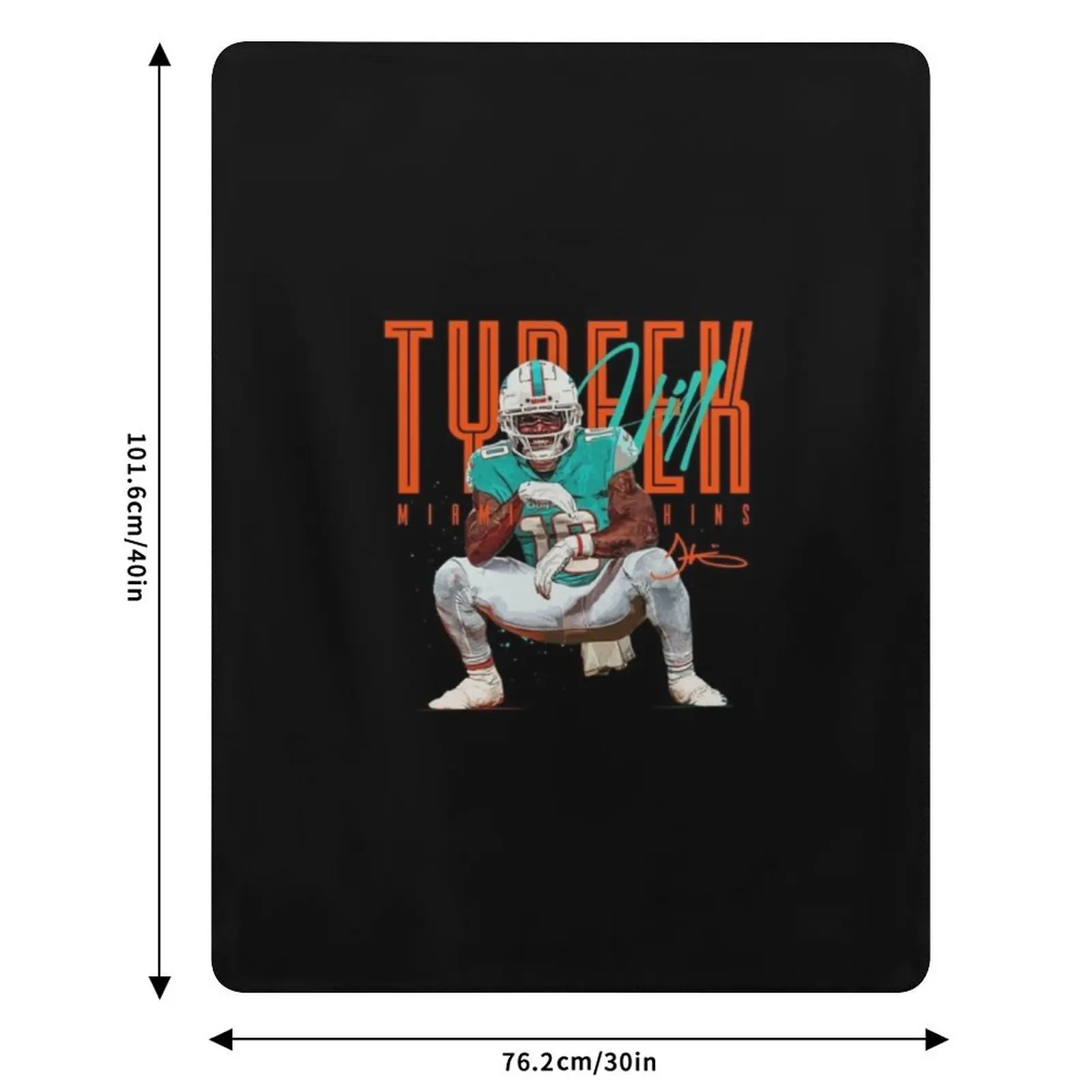 Tyreek Hill T-Shirt Throw Blanket Luxury St Plaid on the sofa Decoratives funny gift Bed linens Plaid Blankets