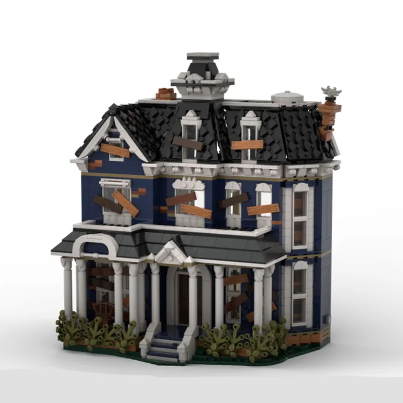 مكعبات بناء نموذجية مكونة من 94 قطعة، قصر عائلة كرييل للموسم الرابع من Stranger Things، تتضمن ثلاثة طوابق، ساعة Vecna، شبكة عنكبوت