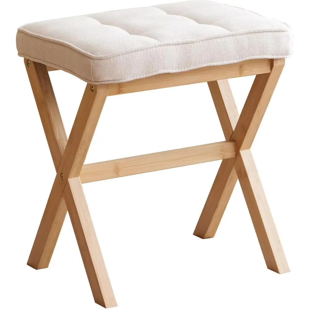 

Маленький пуф-оттоманка, мягкий пуф-подставка для ног, пуф для стола или под рабочий стол, пуф для туалетного столика, бамбуковый пуф-подставка для ног, подставка для ног, пуф для обуви, маленький