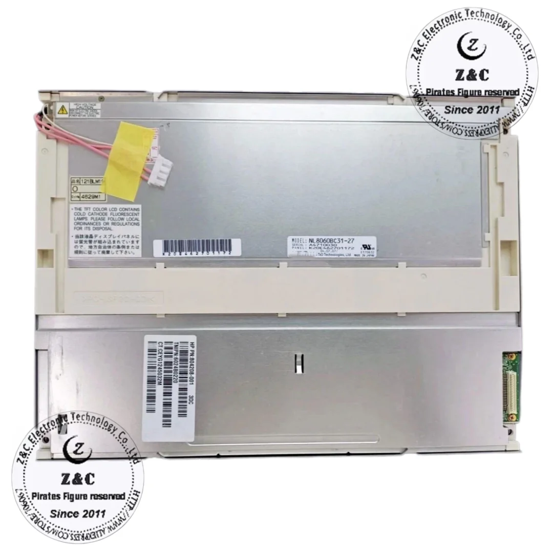 NL8060BC31-20 Original A+ Grade High Quality 12.1 Inch 800*600 LCD Panel for Industrial Equipment for NEC