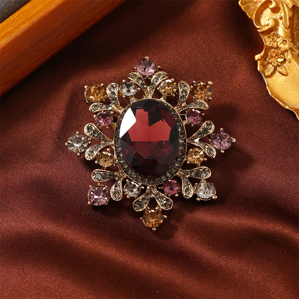 Vintage Flower Tree Brooch For Women Men Exquisite Luxurious Design Palace Style Fashion Brooch Coat Accessories Party Gift view 5