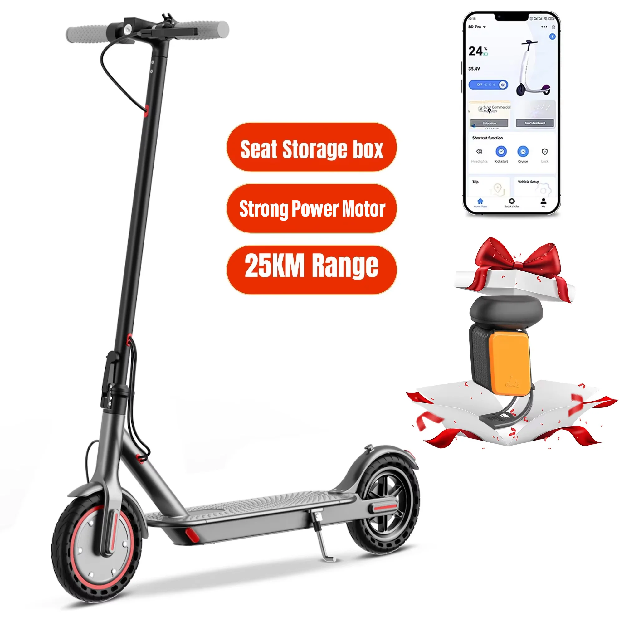 Upgrade NIEUWE 2026 JUICEASE 36V Elektrische Scooter 5-35KM Bereik APP Smart Scooter Elektrische Lichtsnelle Snelheid 8.5" E-scooter
