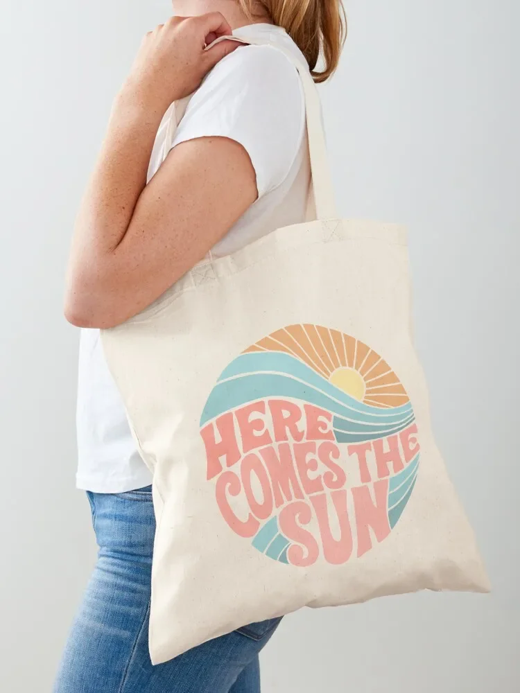 Pink Groovy Here Comes the Sun Tote Bag Shopping bags great bag Gift bag