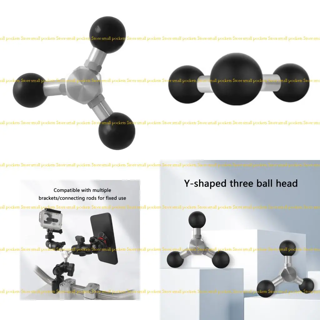 

R1WD 1inch 25.4mm Ball Head Adapters for Mount Motorcycle Handlebars Base Action Camera