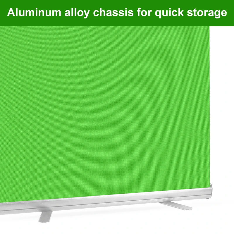 110x200cm Backdrop Chroma Key Silver Base Wrinkle-Resistant Fabric Background Removal Green Screen With Carry Bag For Instagram