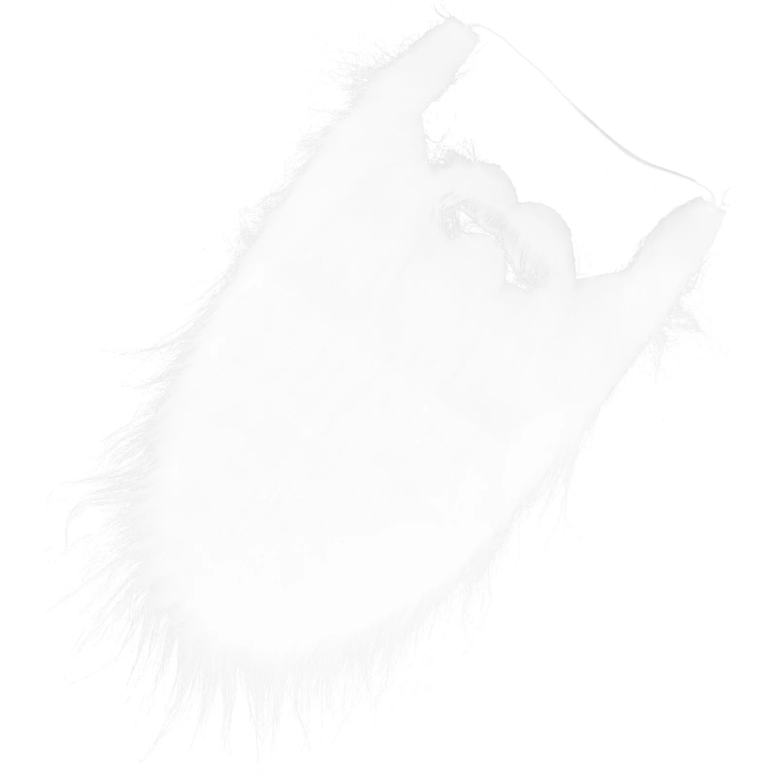 

Santa Beard for Men Realistic Cloth Material Adjustable Comfortable Wear Christmas Party Dance Performance Stage Prop Beard