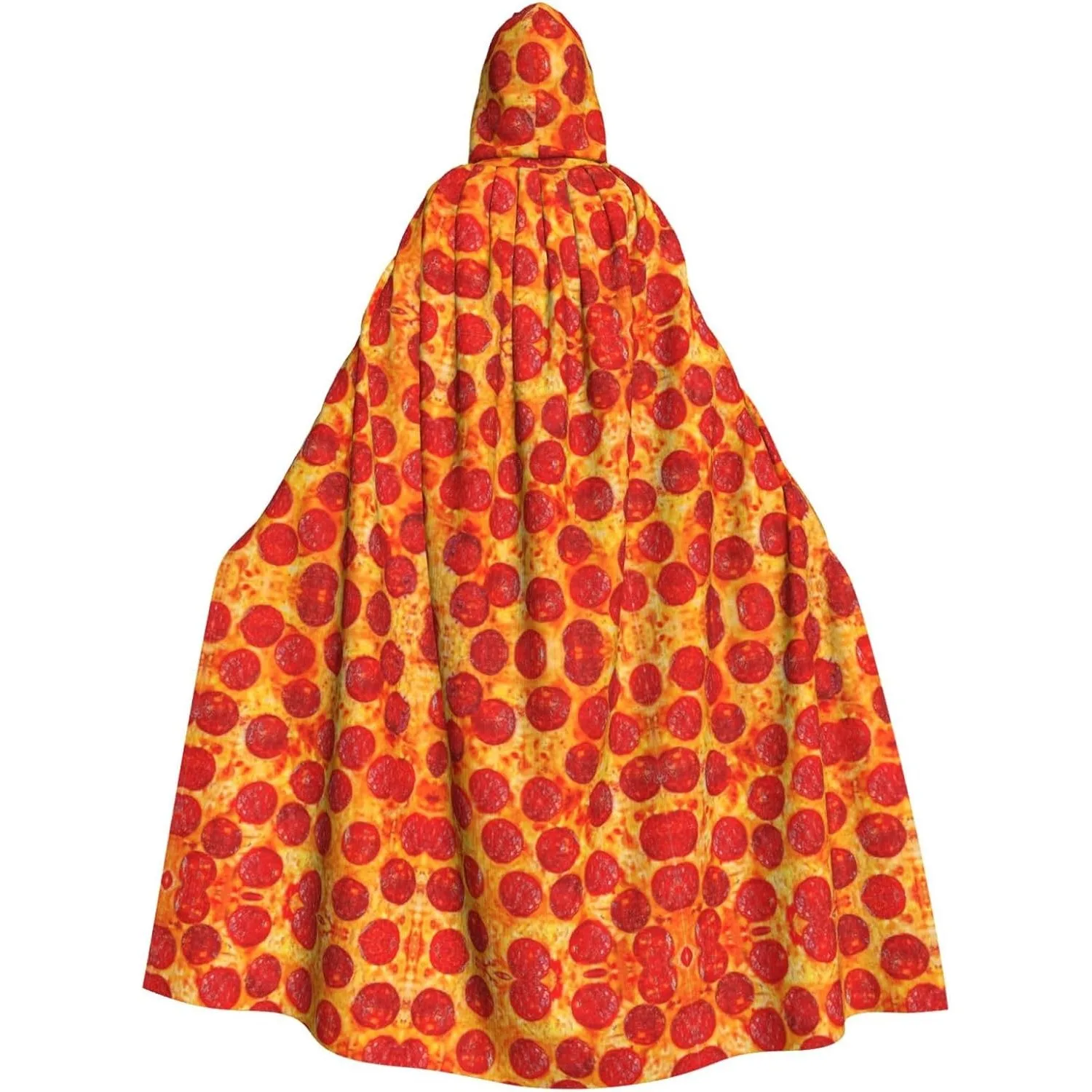 

Плащ с капюшоном для взрослых с принтом в большой белый горошек и накидкой ведьмы на Хэллоуин, Рождество, костюм, товары для вечеринок