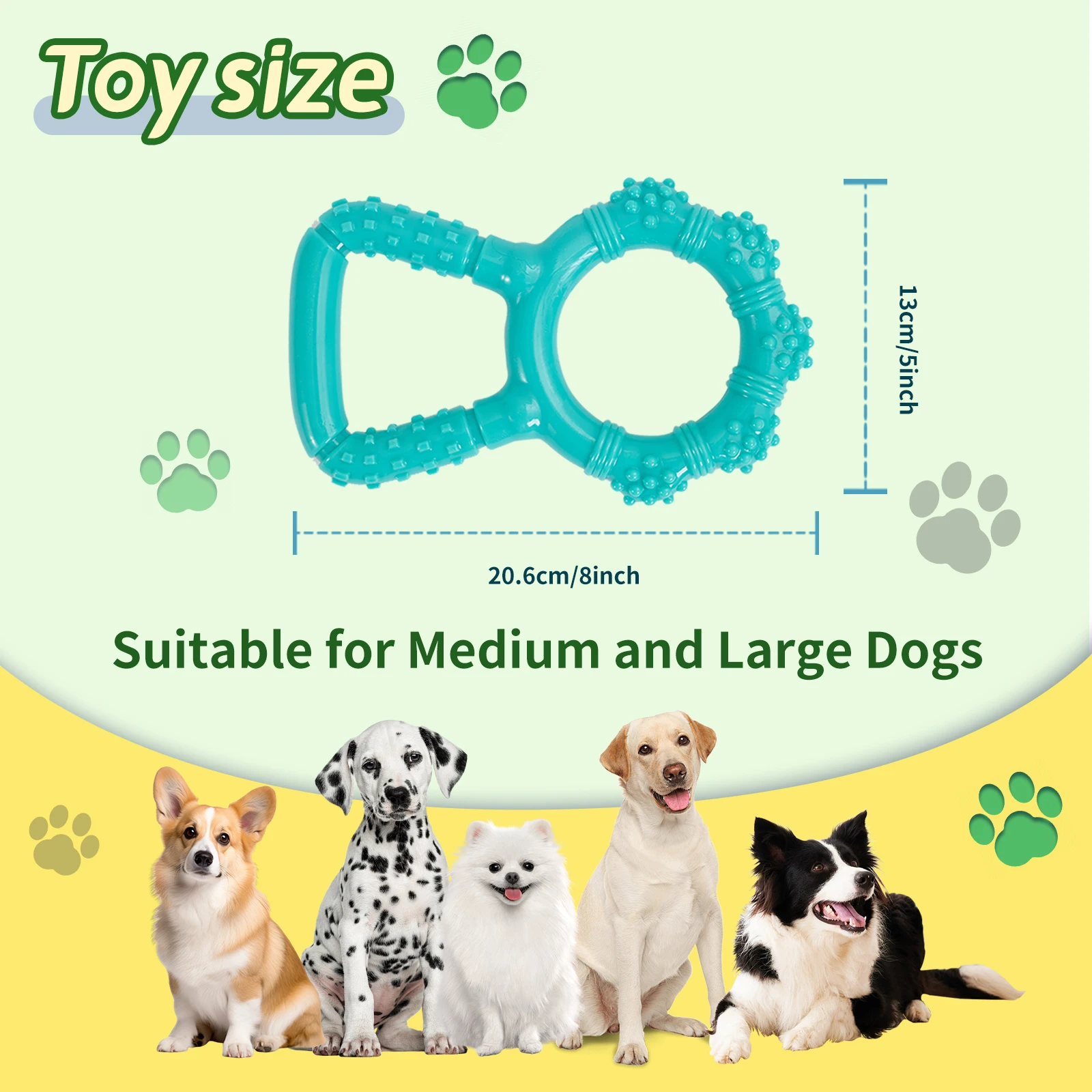 Dog Pull Ring Gnawing Toy, Bite-Resistant Dog Toothbrush, Fun Educational Interactive Pet Toy, Suitable For Small Dogs Outdoors