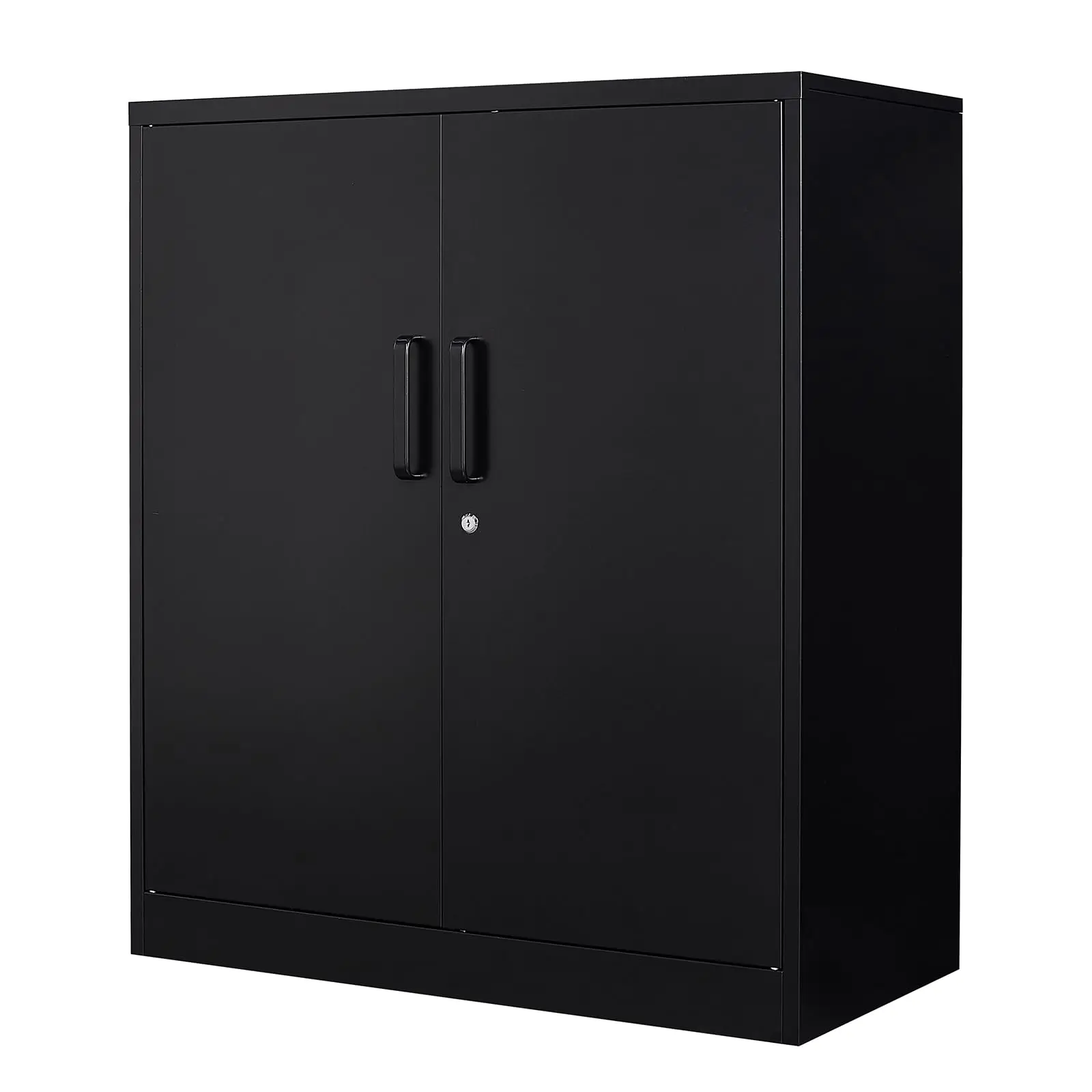 Metal Storage Cabinet with 2 Do and 2 Adjustable Shelves - 35.5