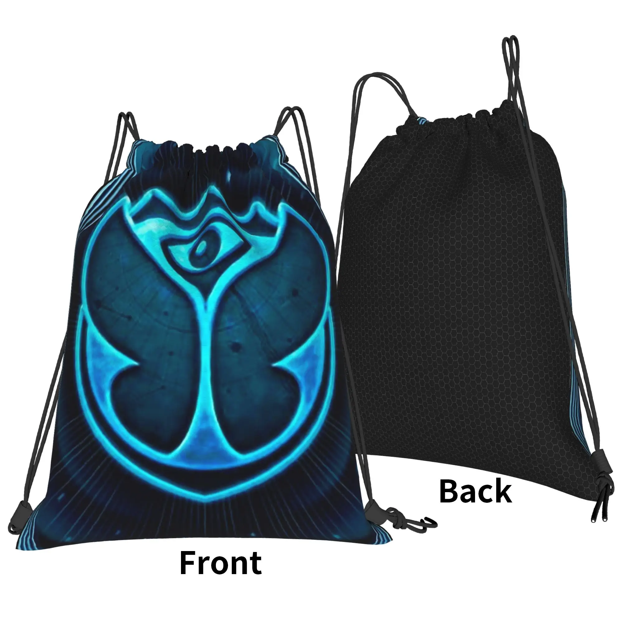 Place of the World Tomorrowlands  Drawstring Backpack Sports Gym Bag Water Resistant  String Sackpack for Cycling view 2