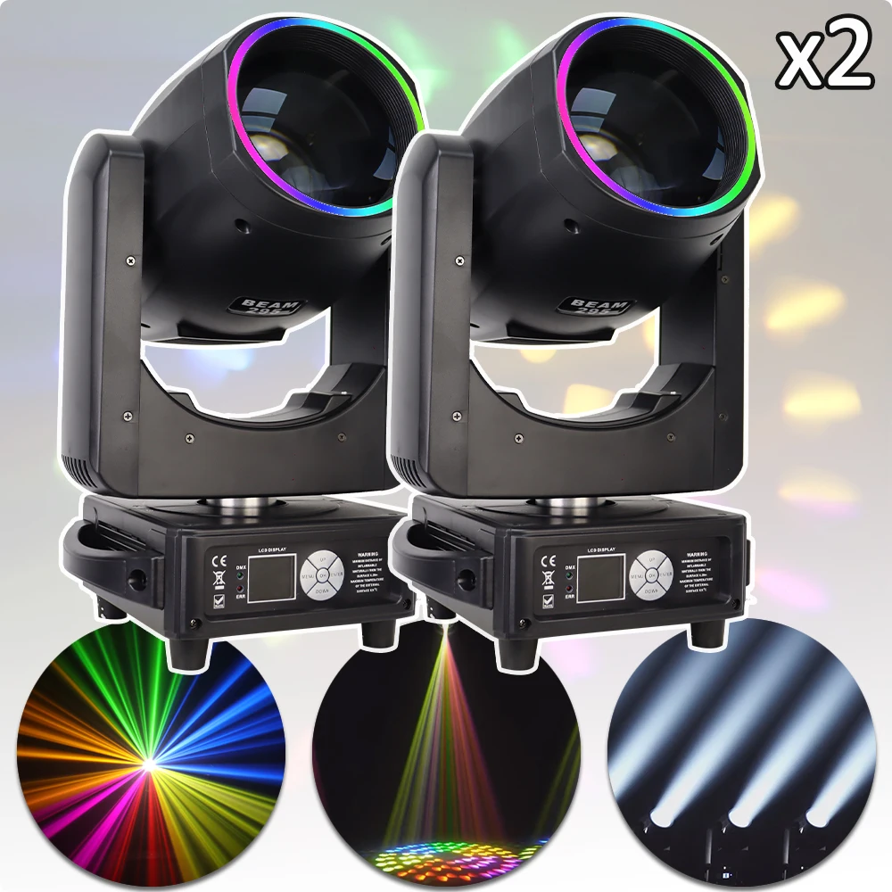 2Pcs/Lot 295W Beam Moving Head Light 48+8 Prism DMX 512 Bar KTV Wedding Nightclub Theater Disco DJ Stage Lighting