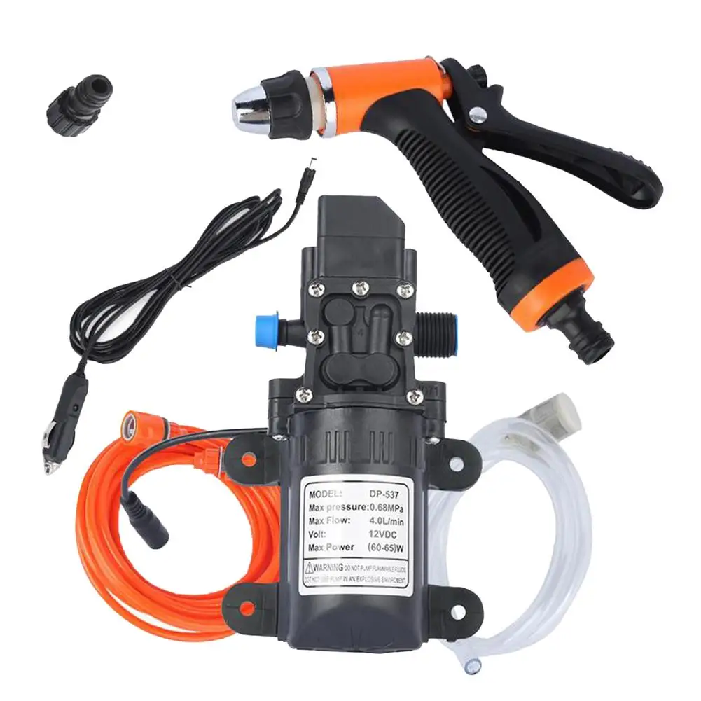 

12v Car Washer Gun Water Pump High Pressure Cleaner Mini Portable Self-priming Electric Washing Machine Accessorie Drop Shipping