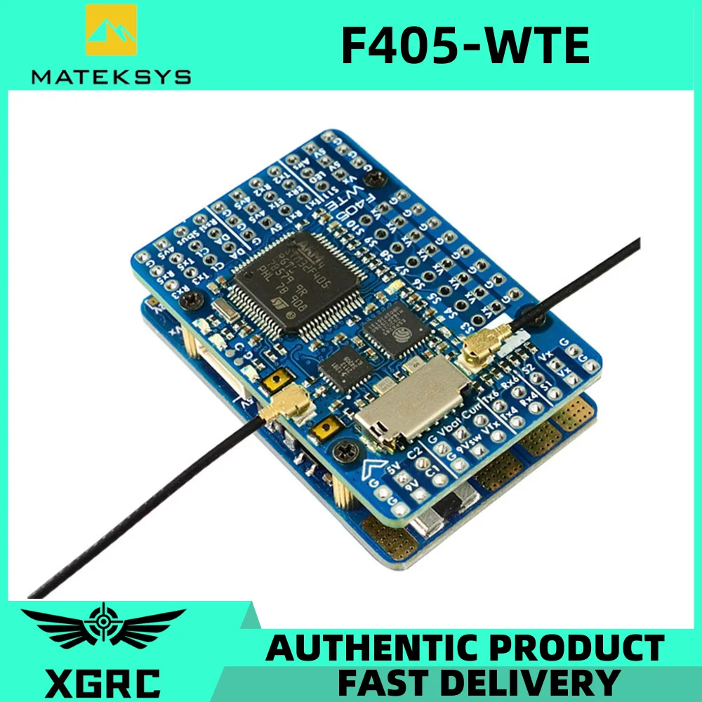 

Matek MATEKSYS F405-WTE F405 Flight Controller Built-in 2~6S LiPo OSD Blackbox ArduPilot INAV for RC Drone F405-WSE Updated