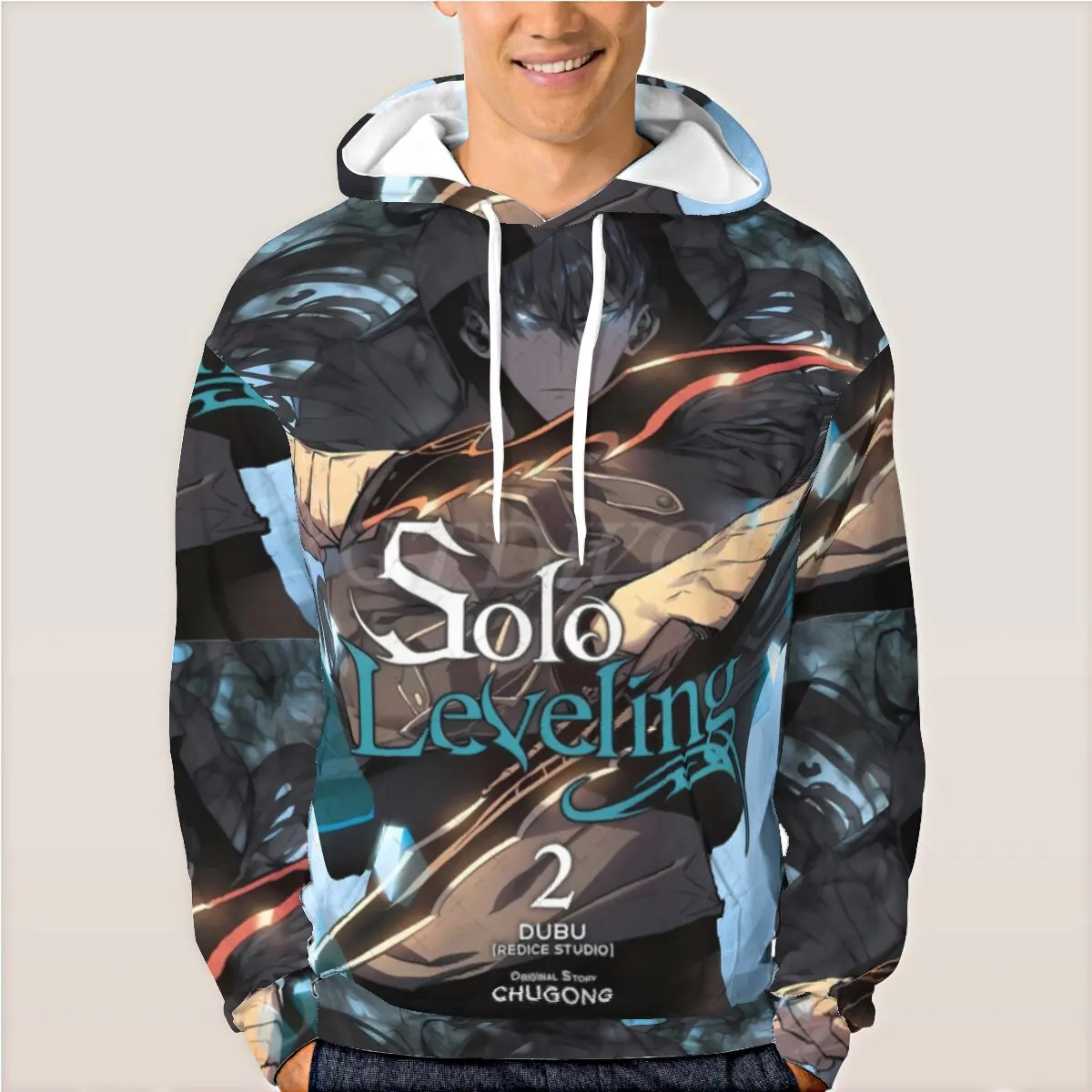 New Manga Solo Leveling Sung Jin Woo 3D Graphic Hoodie Men Women Loose Long Sleeve Sweatshirt Cool 3D Print Anime Men's Clothing