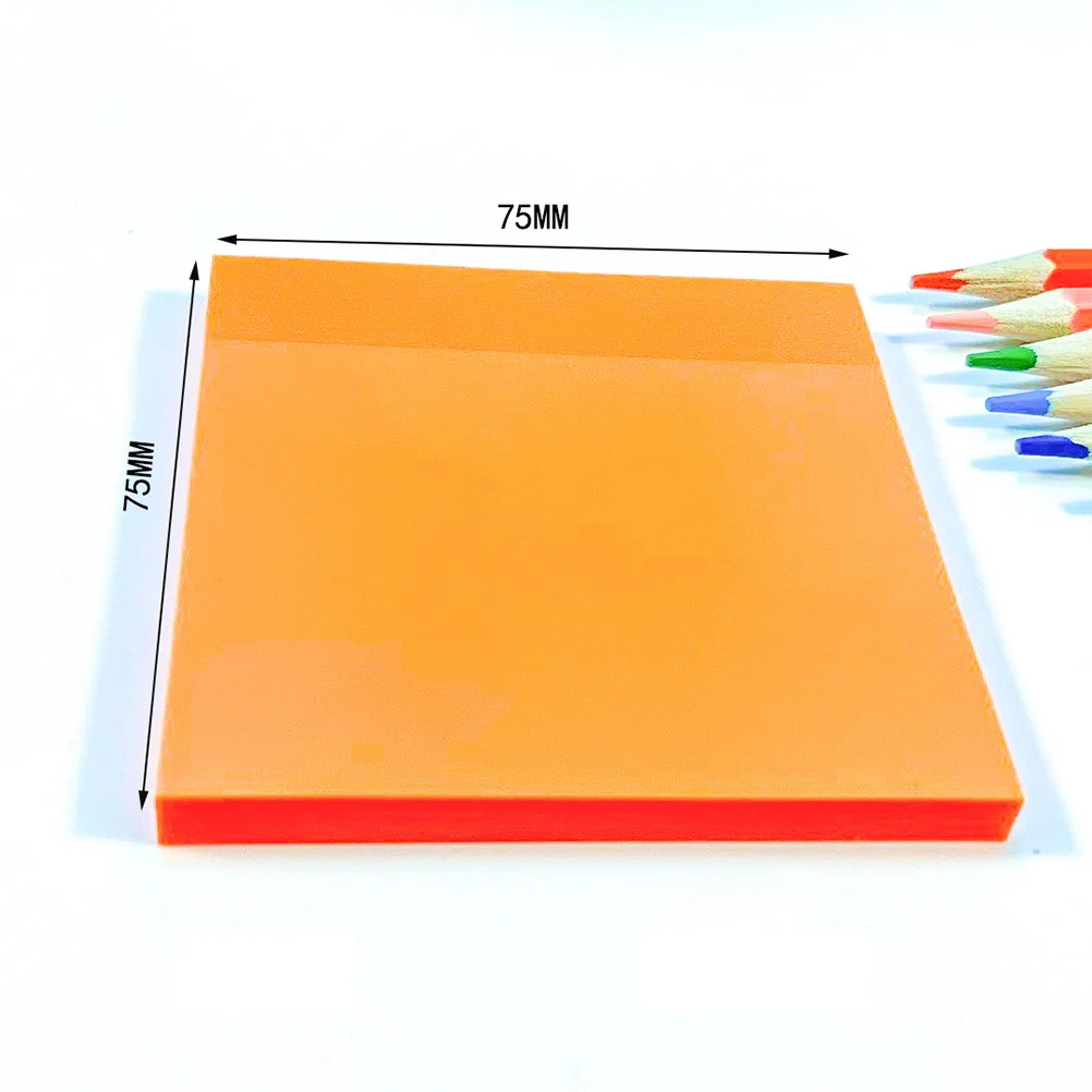

6Pcs Colorful Memo Pads Transparent Adhesive for Students Office School Supplies Memo Pads Office Supplies
