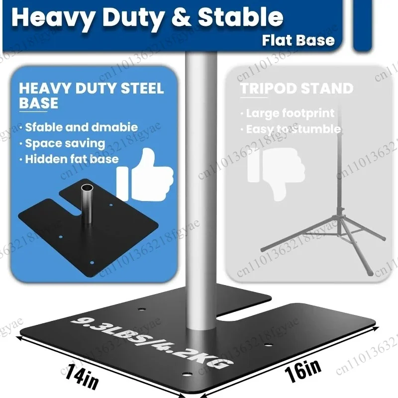Heavy Duty Backdrop Stand, 10x20Ft Double Crossbar Pipe and Drape Stand Kit, Adjustable Banner Stand, Back Drop Stand for Party view 4