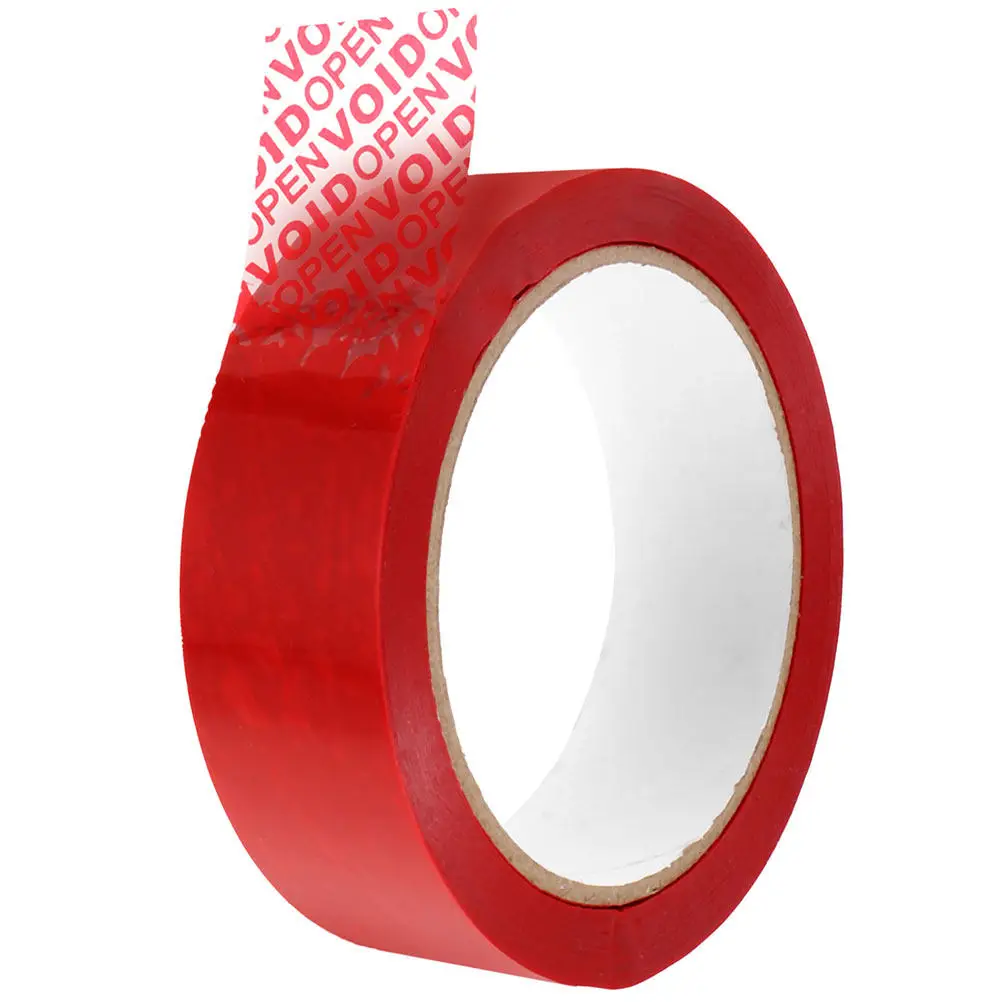 

6Pcs Tamper Proof Void Security Tape Red Blue White Package Seal Anti Theft Tamper Evident Adhesive Tape Shipping