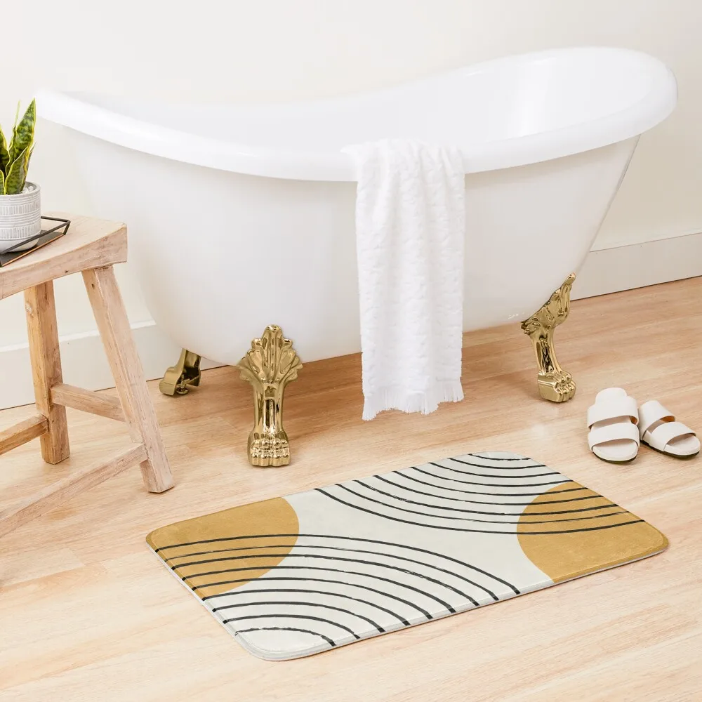 

Sun Arch Double - Gold Bath Mat Living Room Rug Bathtub Carpet Mat