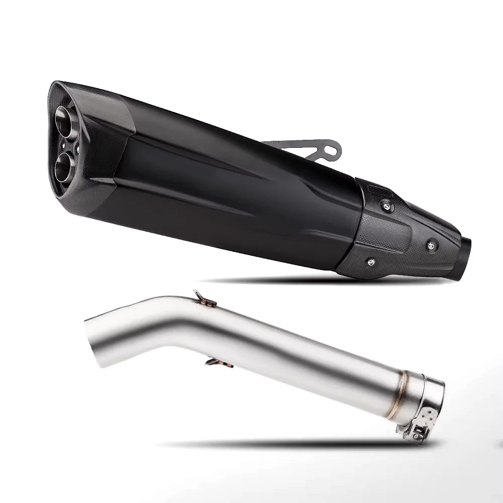 Motorcycle Exhaust Middles Pipe Motorbike Slip-On Link Pipe Connect Tube For F750GS F850GS F850GS ADV 2018-2023