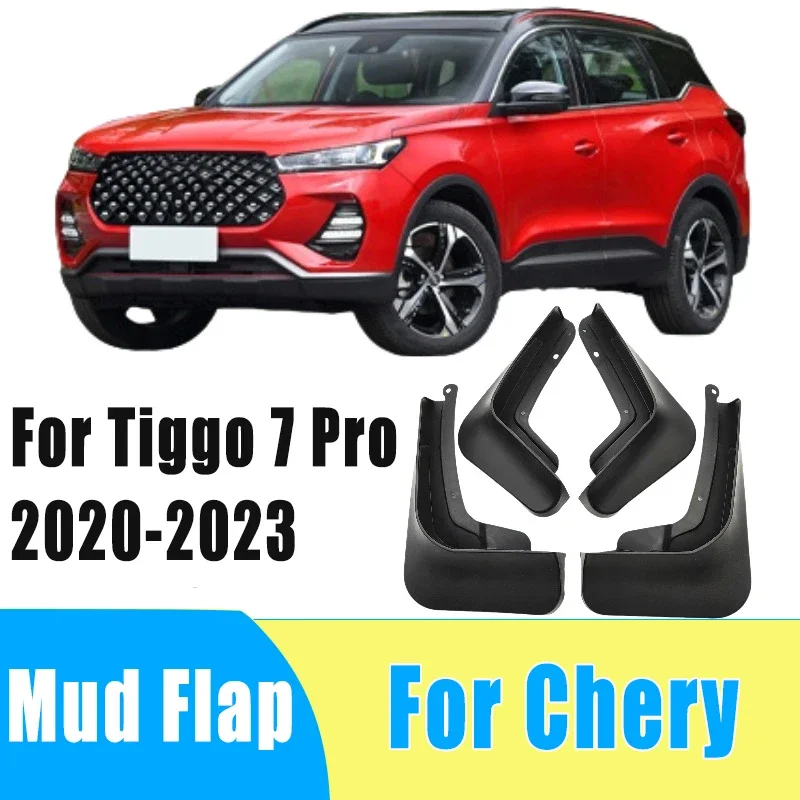 

4pcs Auto Tire Mudguard Waterproof Prevent Mud Splashing Car Mud Flap Fender Trim Accessory For Chery Tiggo 7 Pro 2020-2023 2022
