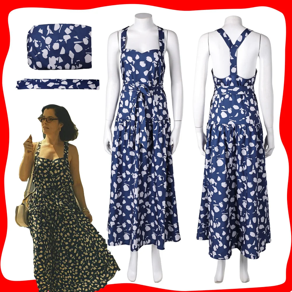 

Белый лотос Кейт, женское синее платье без рукавов для косплея, костюм для женщин и девочек, ТВ-маскировка, карнавальный костюм на Хэллоуин