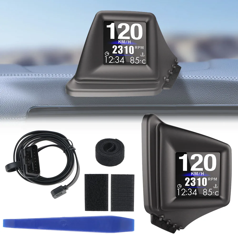 

Car Head Up Display With Multiple Alarm Functions Altitude Date Speedometer HD Display Screen BeiDou GPS Auto Accessories