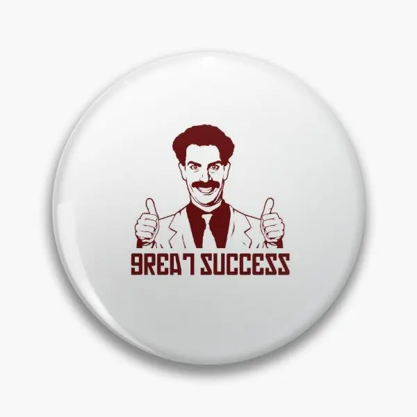 Borat Great Success  Soft Button Pin Badge Lapel Pin Brooch Gift Lover Women Fashion Cute Creative Cartoon Jewelry Metal Decor