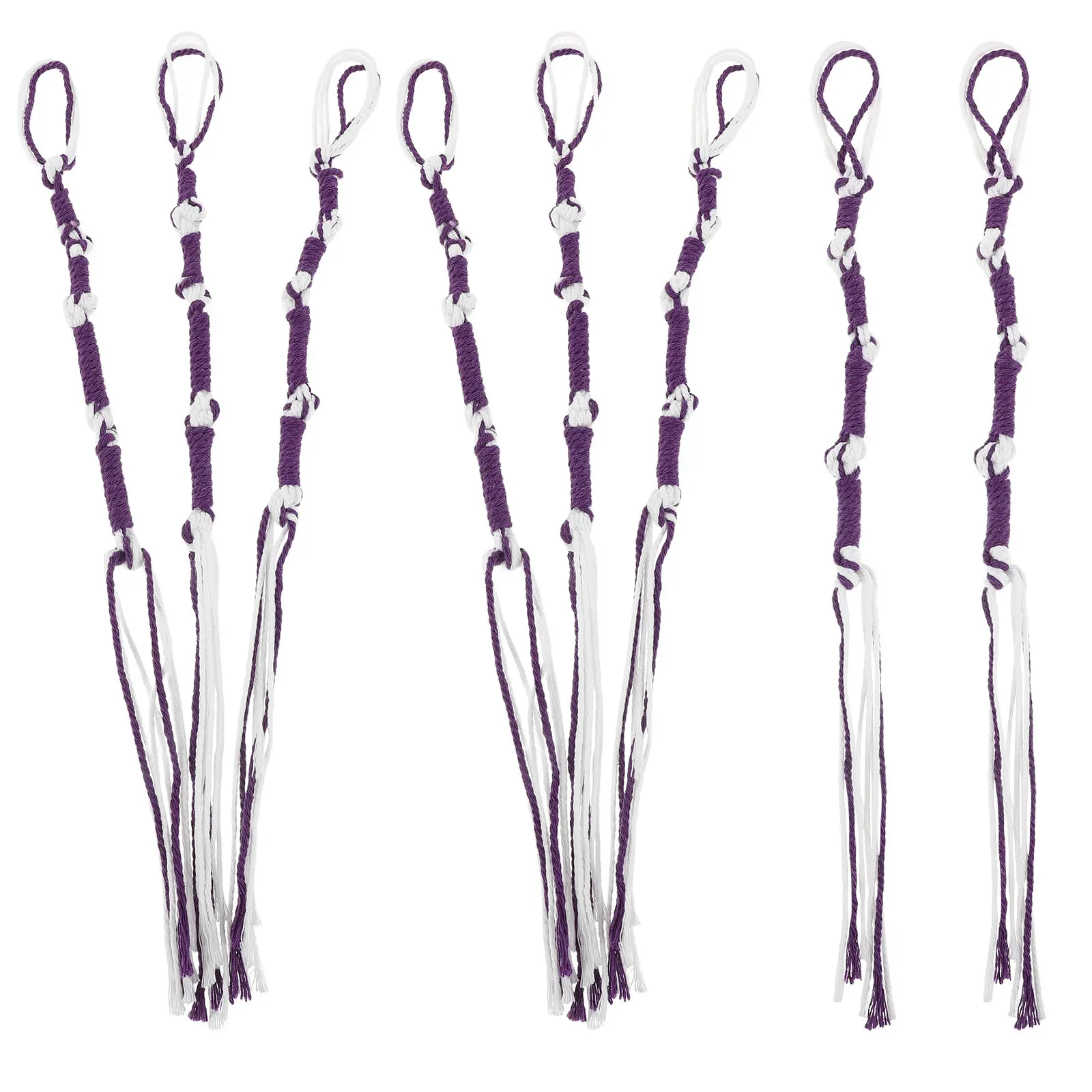 

8Pcs Tzitzits Tassels Traditional Hebrew Prayer Shawl Accessories Complete Tzitzits Set for Men Pants Jeans Home
