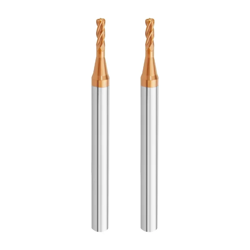 HRC60 micro-pathDeep Groove รอบจมูกมีด R1 1.5/2 3 มุมรัศมีเครื่องบด CNC R Niu Niu เครื่องตัดทังสเตนคาร์ไบด์เหล็ก