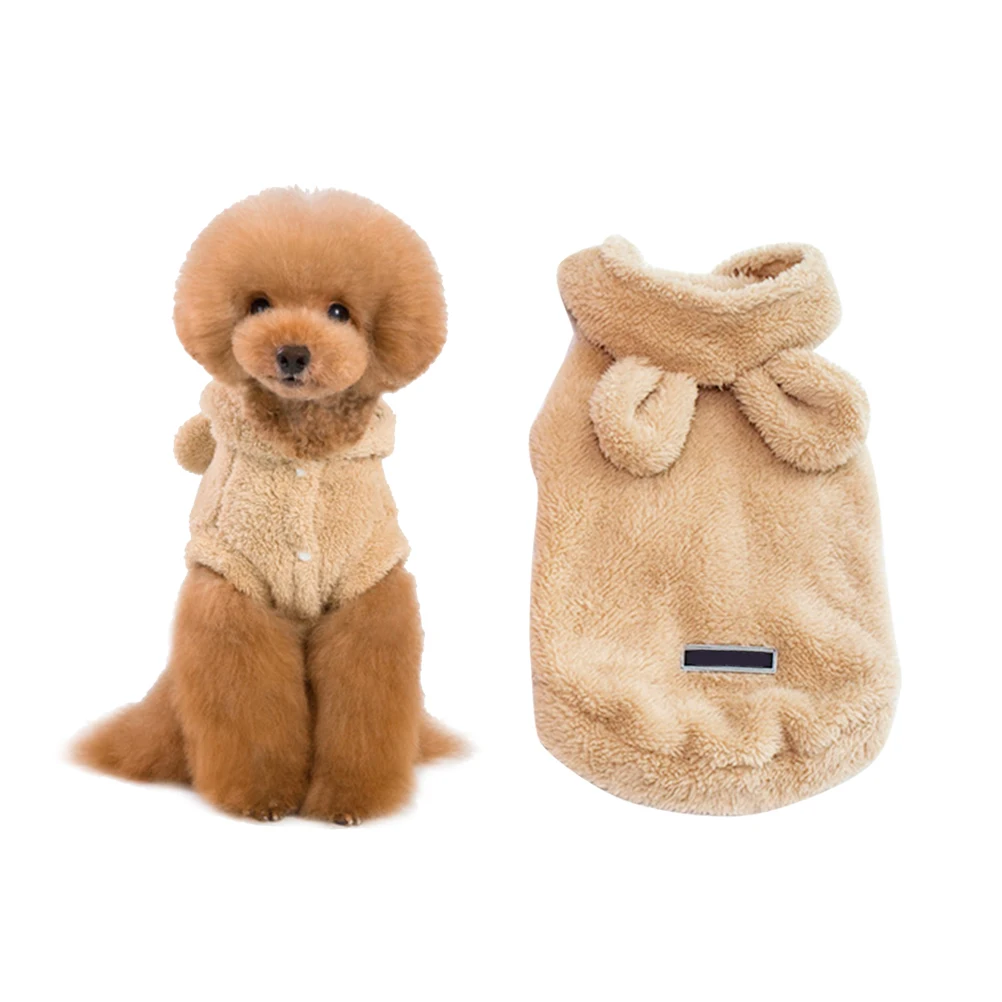 

Dog Clothes Winter for Dogs Hooded Cute Pet Apparel Clothing Doggy Sweaters Small