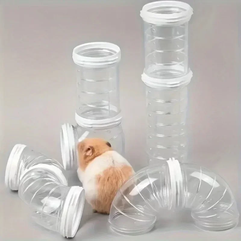 

5.5cm Diam Hamster Toy Maze DIY Remodeled Cage External Tubes Tunnel Set Sports U Pipe Hamster Accessories Pipeline Supplies