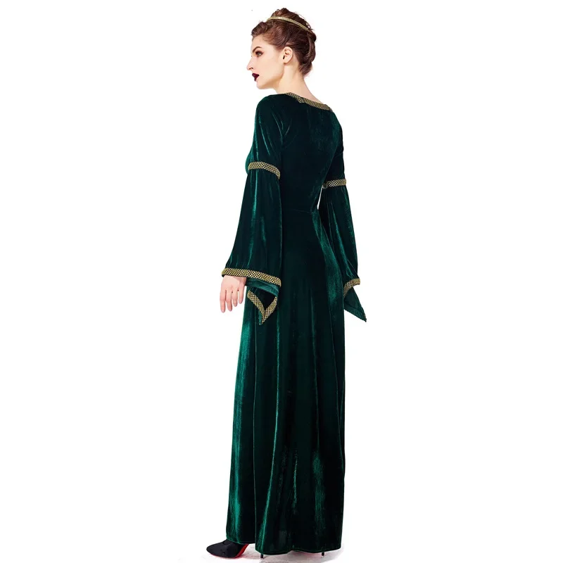 Fantasia-vestido Medieval renacentista para mujer adulta, disfraz de princesa gótica, Reina, fiesta de Halloween, Purim