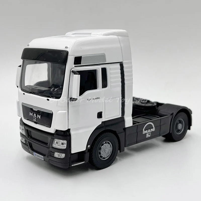 1:43 Diecast Metal Truck Model Toy Man Man TGX 18.480 Semi-Trailer Tractor Replica Collector Edition