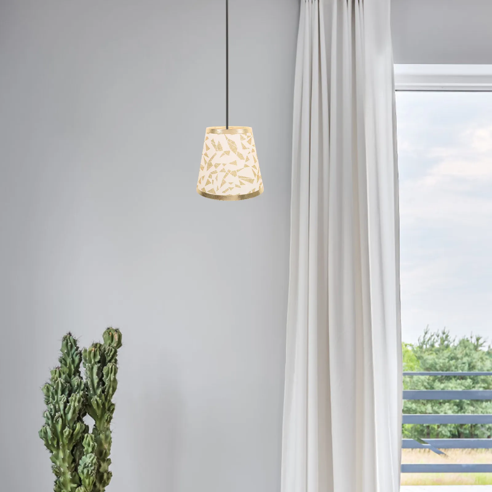 PVC Fabric Lamp Shade Stable Structure Lampshade for Desk Lamp Bedside Table Light Replacement Household Lampshade